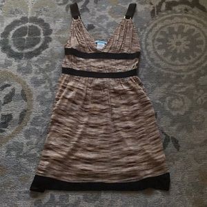 🛑BOGO‼️FINAL PRICE⭐️Guess brown multi striped dress